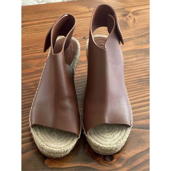 Celine Tan leather wedge espadrilles - Picture 6 of 11